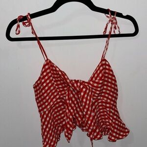 Faithful the Brand gingham crop top